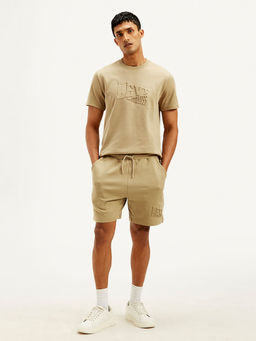 Levi's - Beige Solid Regular Fit Shorts