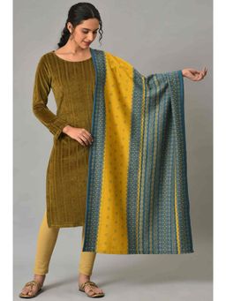 Aurelia - Colorblock Blue Shawl