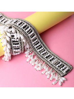 Modarta By Kamakshi - Embroidered Pearls and Swarovski Crystals Waist Saree Belt