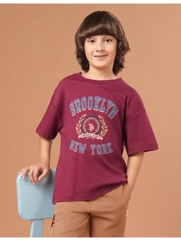 U.S. POLO ASSN. - Boys Red Graphic Cotton T-shirt