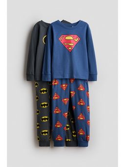 H&M - Boys Multi-Color 2-Pack Printed Cotton T-Shirt and Joggers