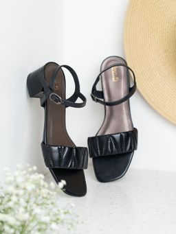 Inc.5 - Womens Black Party Wear Sandal Heels