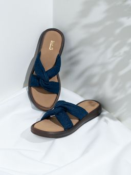 Inc.5 - Womens Navy Blue Casual Solid Round Toe Sandals