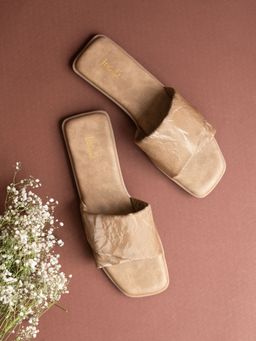 Inc.5 - Womens Tan Casual Solid Square Toe Flats