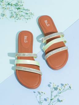 Inc.5 - Womens Green Casual Strappy Round Toe Flats