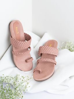 Inc.5 - Womens Peach Casual Solid Round Toe Sandals