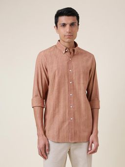 Fabindia - Rust Cotton Casual Shirt