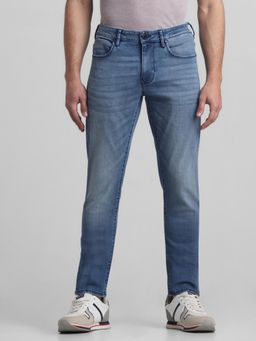 Jack & Jones - Light Blue Low Rise Glenn Slim Fit Jeans