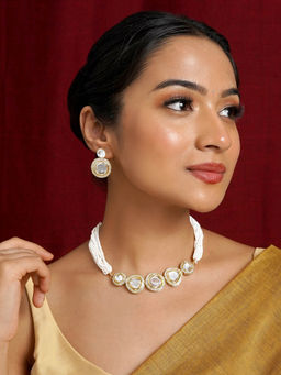Teejh - Bandhan Light Gold Necklace Set