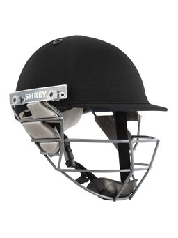 Shrey - Star Junior Steel-Black Cricket Helmet (XS)