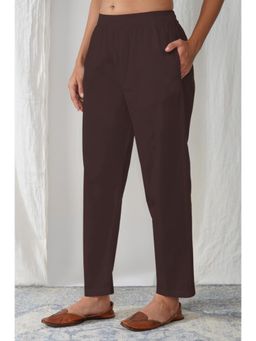 Zuri - Brown Women's Comfort Fit Premium Cotton Pant