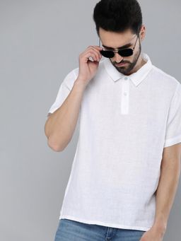 Levi's - Bright White Solid Polo T-shirts
