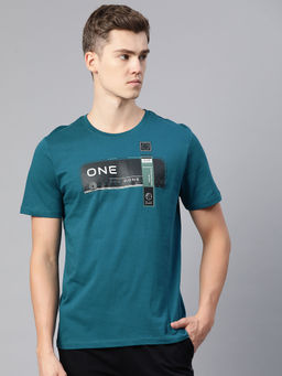 Alcis - Men Blue Printed T-Shirt