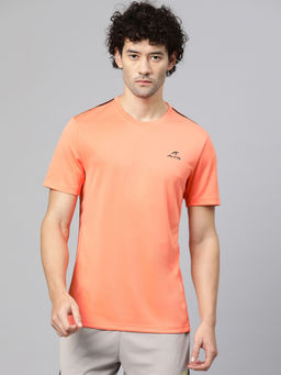 Alcis - Men Brand Logo Printed Anti Static Slim Fit T-Shirt