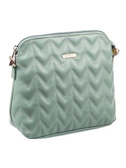 Metro - Patterned Light Green Sling and Cross Bag