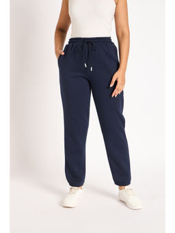 Femmella - Navy Blue Fleece Joggers