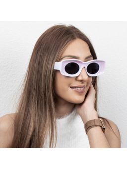 TED SMITH - Wayfarer Sunglasses for Unisex 100% UV Blocking Grey Lens & Acetate Frame Medium