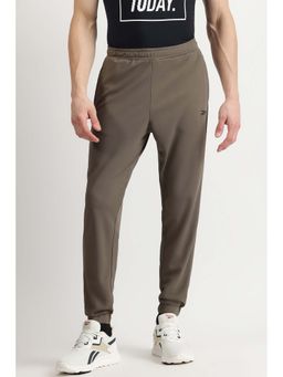 Reebok - Men's Brown Solid Joggers