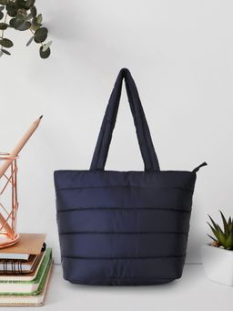 Anekaant - Uno Black Quilted Polyester Handheld Bag