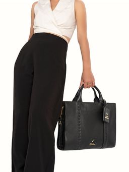 Hidesign - Genuine Leather Womens Formal Laptop Black (L)