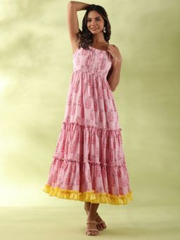 Gillori - Spanish Pink Tiered Dress