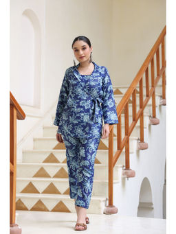 PINKVILLE JAIPUR - Navy Blue Party Wear With Handwork Co Ord (Set of 3)