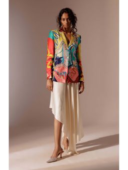 Advait - Juno Embellished Multicolor Blazer with Skirt