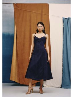 quietBold - Vogue Denim A Line Midi Dress