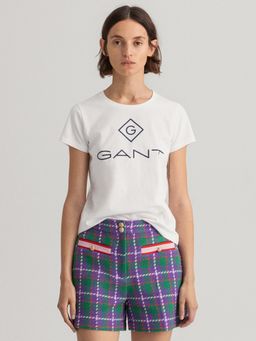 GANT - Women Graphic White T-Shirt