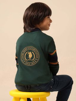 U.S. POLO ASSN. - Kids Boys Brand Regular Fit Polo T-Shirt - Green