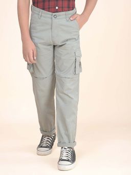 Cantabil - Green Solid Regular Jeans