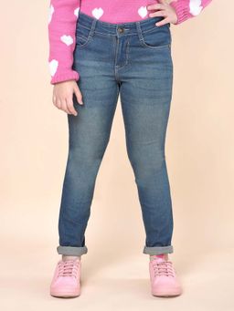 Cantabil - Blue Solid Skinny Jeans