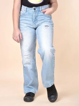 Cantabil - Blue Solid Regular Jeans
