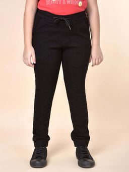 Cantabil - Black Solid Regular Joggers