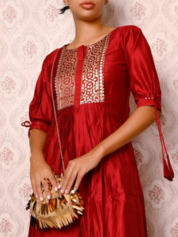 Odette - Designer Gold-Tone Embellished Bag