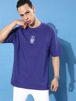 Difference of Opinion - Navy Graphic Oversized T-shirt