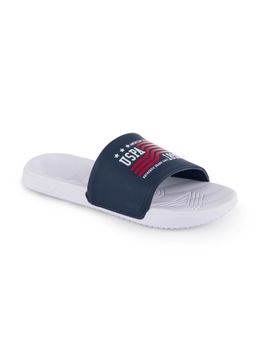 U.S. POLO ASSN. - Men Navy Blue Axer Sliders