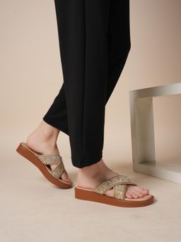 MOZAFIA - Women Beige Sandals