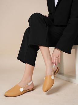 MOZAFIA - Women Tan Sandals