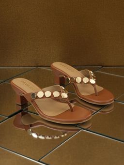 Devano - Women Brown Block Heels