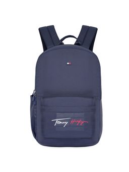 Tommy Hilfiger - Unisex Polyester 14 Inch Laptop Backpack - Navy Blue