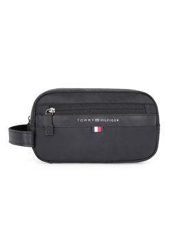 Tommy Hilfiger - Unisex Wickford Polyester Toiletry Travel Pouch - Black