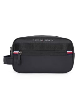 Tommy Hilfiger - Unisex Livonia Polyester Toiletry Travel Pouch - Black