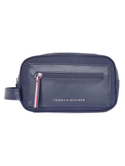 Tommy Hilfiger - Unisex Grayling Polyester Toiletry Travel Pouch - Navy Blue