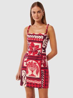 Forever New - Sasha Strappy Printed Linen Dress