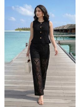 All Eyes On You - Aeoy Black Sleeveless Co-Ord Set