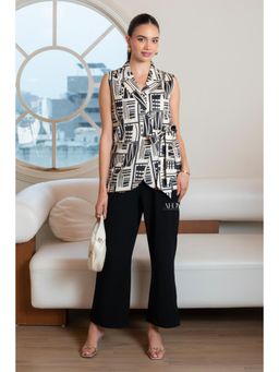 All Eyes On You - Black Aeoy Monochrome Blazer with Pant