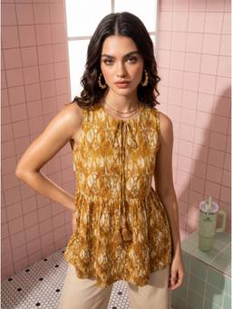 Mamicha - Mustard Vanya Top
