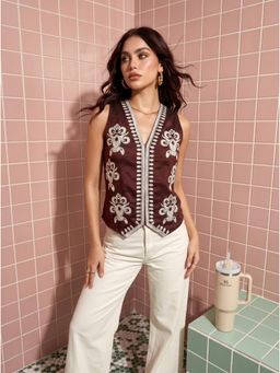 Mamicha - Brown Chocolate Reya Waistcoat