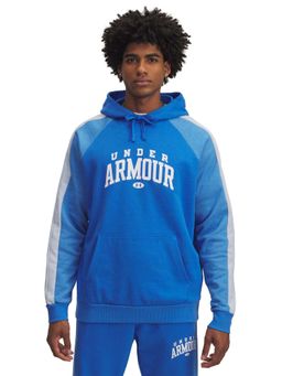 Under Armour - Men Blue Colorblock Hoodie
